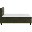 BOXBETT 180/200 cm in Khaki - Khaki/Schwarz, KONVENTIONELL, Holz/Textil (180/200cm) - Carryhome