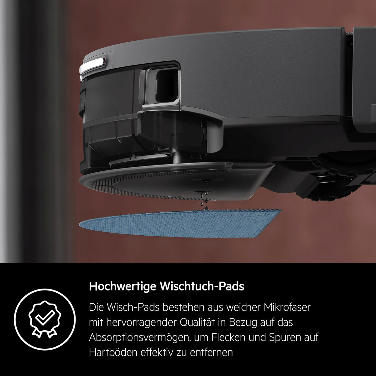 STAUBSAUGERROBOTER AR71HW2DG mit Wischfunktion  - Dunkelgrau, Basics, Kunststoff (33,5/10/33,5cm) - AEG