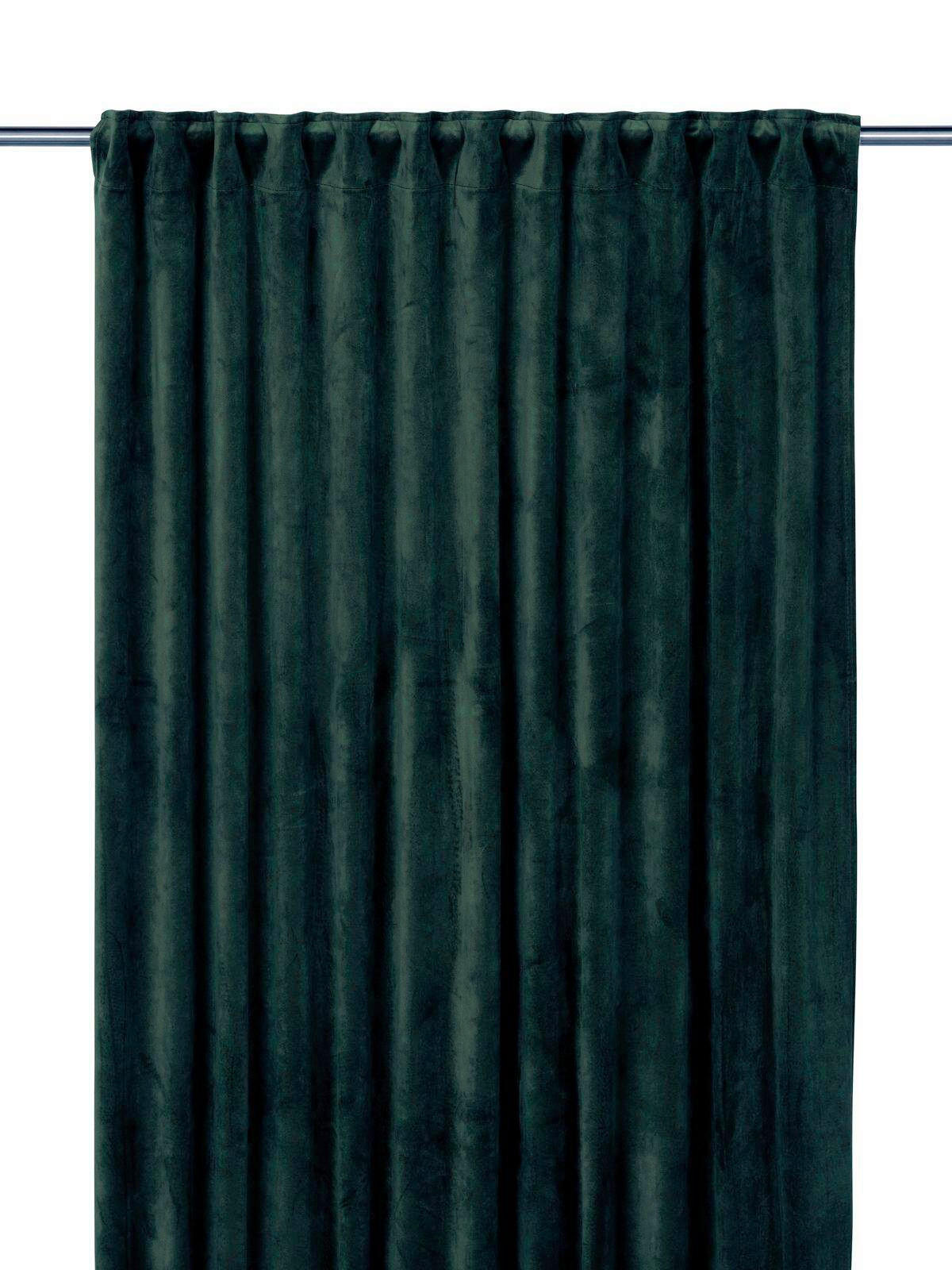 GARDINLÄNGD mörkläggning mörkgrön /135/280 cm