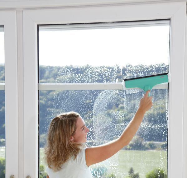 FENSTERWISCHER - Türkis, Basics, Kunststoff - Leifheit