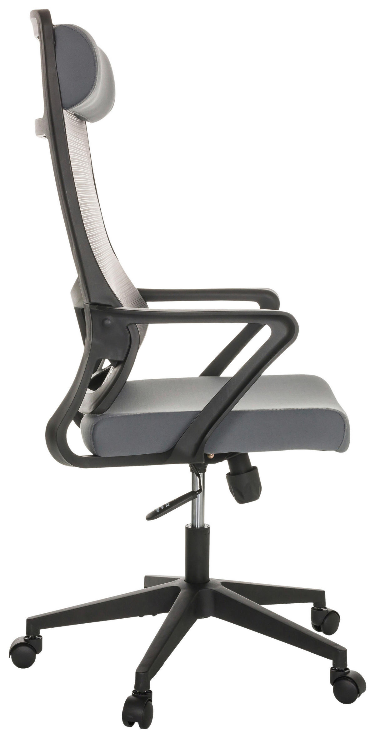 SNURRSTOL  i grå  - svart/grå, Basics, textil/plast (69/122-132/69cm) - MID.YOU