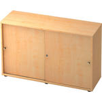 KOMMODE  in 120/74,8/40 cm  - Silberfarben/Ahornfarben, KONVENTIONELL, Holzwerkstoff/Metall (120/74,8/40cm) - Venda