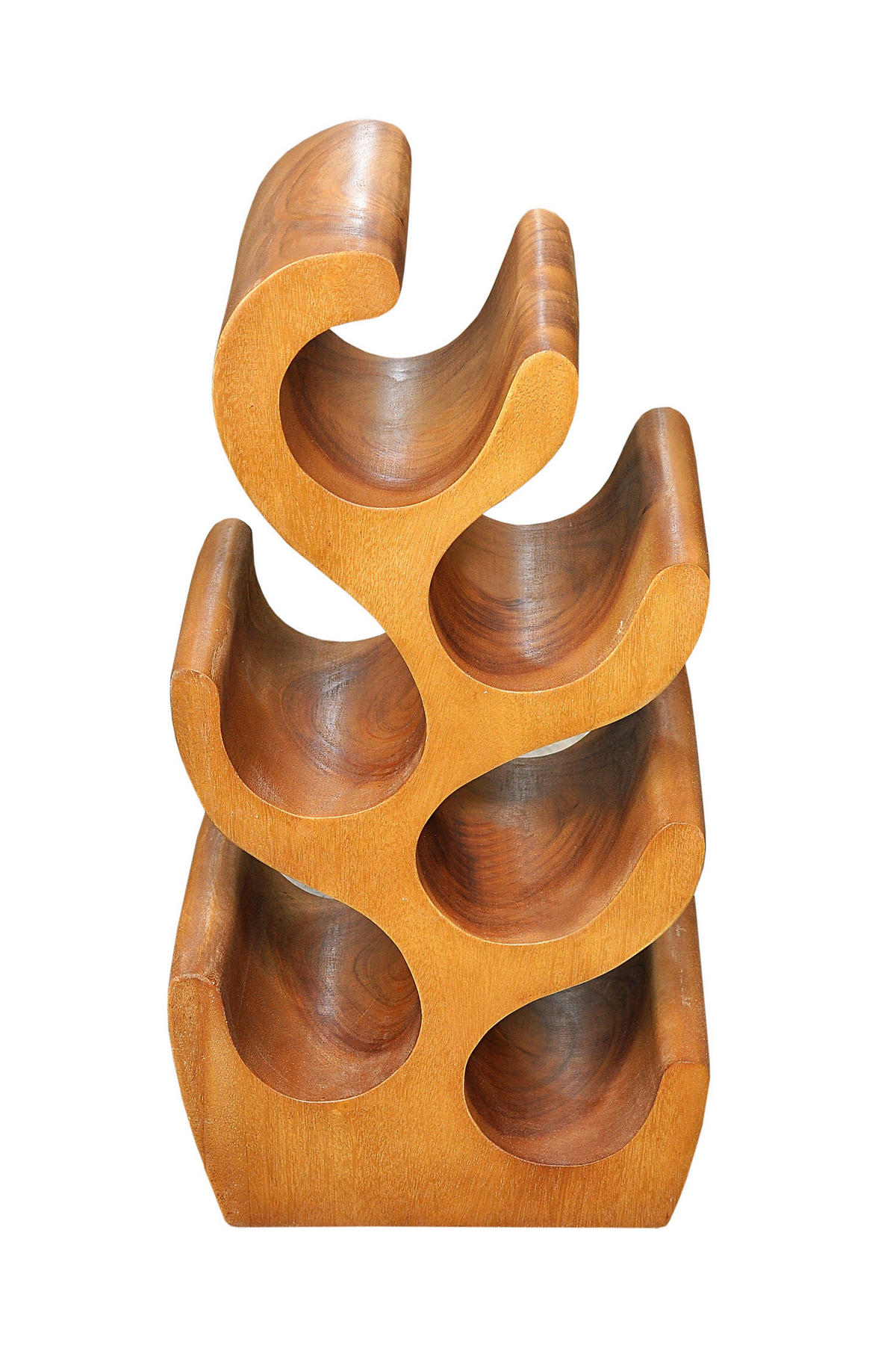 WEINREGAL  - Naturfarben, MODERN, Holz (28/50/19cm) - MID.YOU