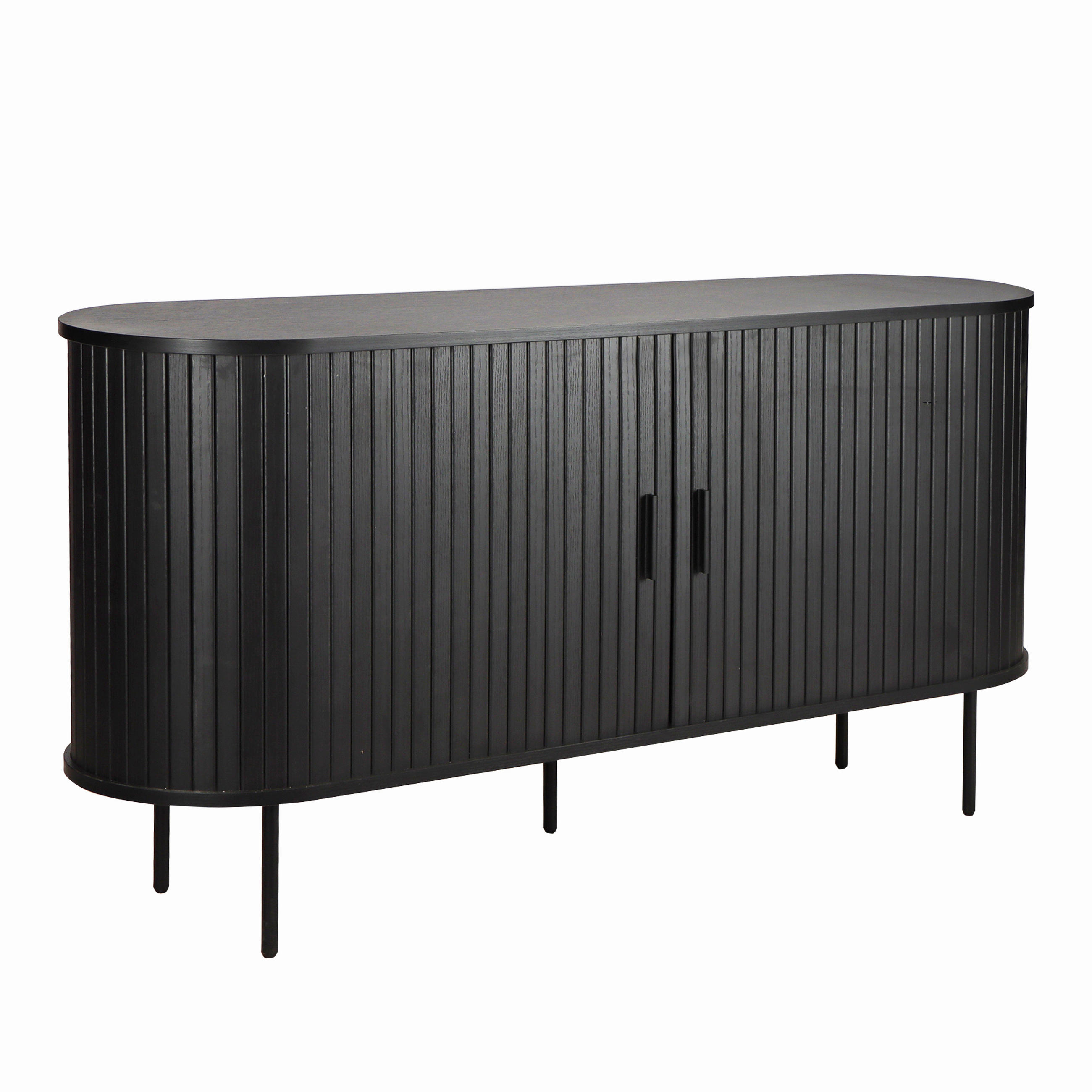 SIDEBOARD  in 140/76/40 cm  - Schwarz, Design, Holzwerkstoff/Metall (140/76/40cm) - Livetastic