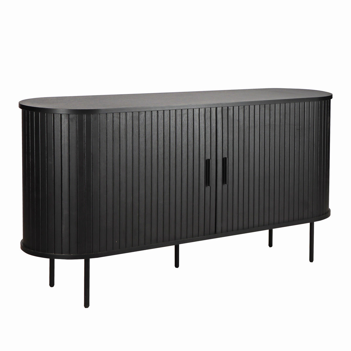 SIDEBOARD  in 140/76/40 cm  - Schwarz, Design, Holzwerkstoff/Metall (140/76/40cm) - Livetastic