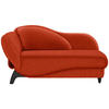LIEGE Webstoff Rostfarben  - Rostfarben/Schwarz, MODERN, Holz/Textil (84/87/171-190cm) - Joka