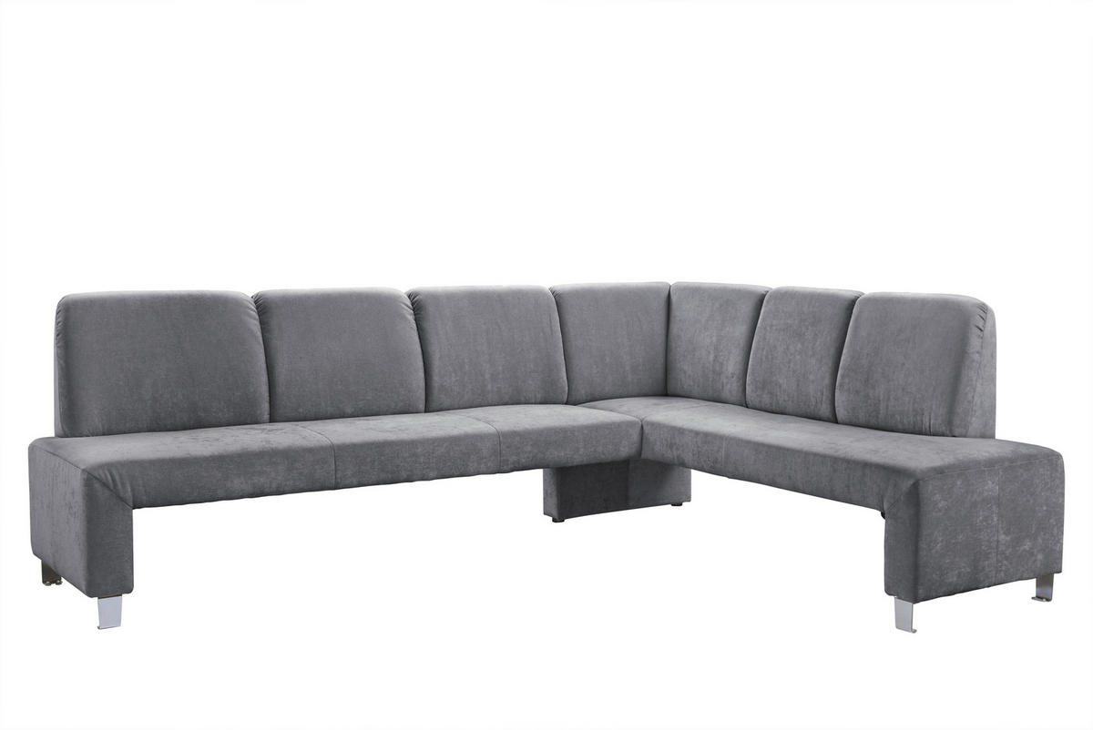KLUPA KUTNA  antracit  drvo, tekstil, drvni materijal      - srebrne boje/antracit, Moderno, drvni materijal/drvo (263/198cm) - Livetastic