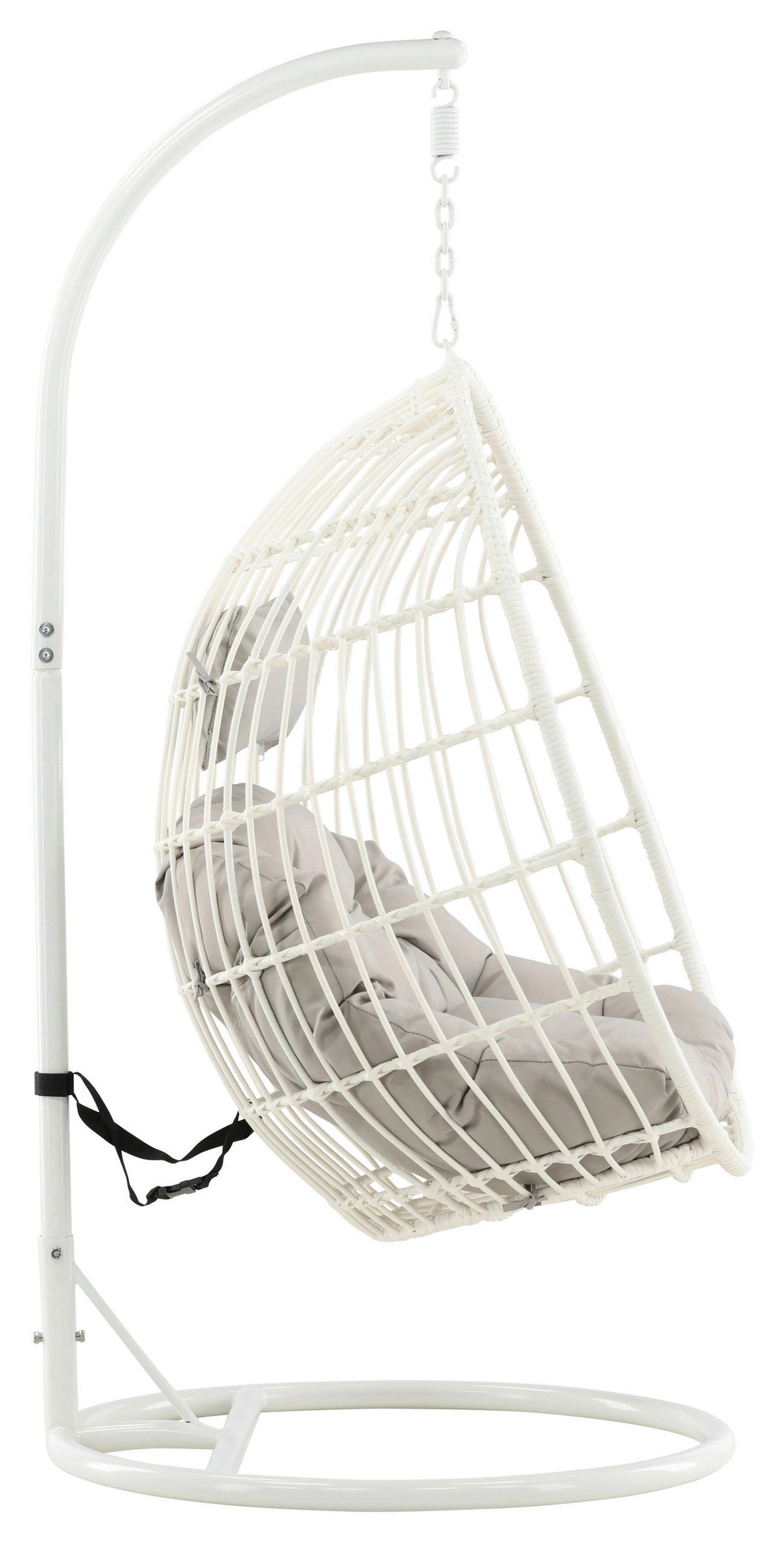 HÄNGESESSEL 95/196/95 cm  - Weiß, KONVENTIONELL, Holz (95/196/95cm) - Gardenson