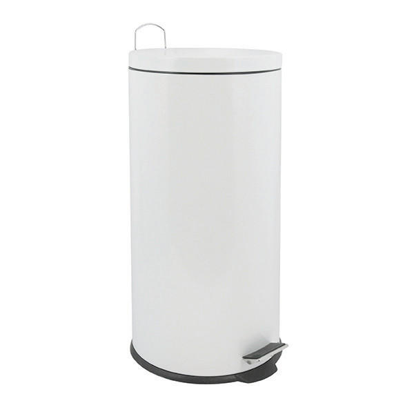 TRETEIMER Metall   - Weiss/Schwarz, Basics, Kunststoff/Metall (29.5/63.5/29.5cm) - Spirella