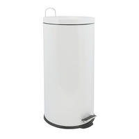 TRETEIMER Metall   - Weiss/Schwarz, Basics, Kunststoff/Metall (29.5/63.5/29.5cm) - Spirella