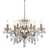 KRISTALNA VISEĆA SVJETILJKA  70/43 cm      Paris  - prozirno, Design, staklo/metal (70/43cm)