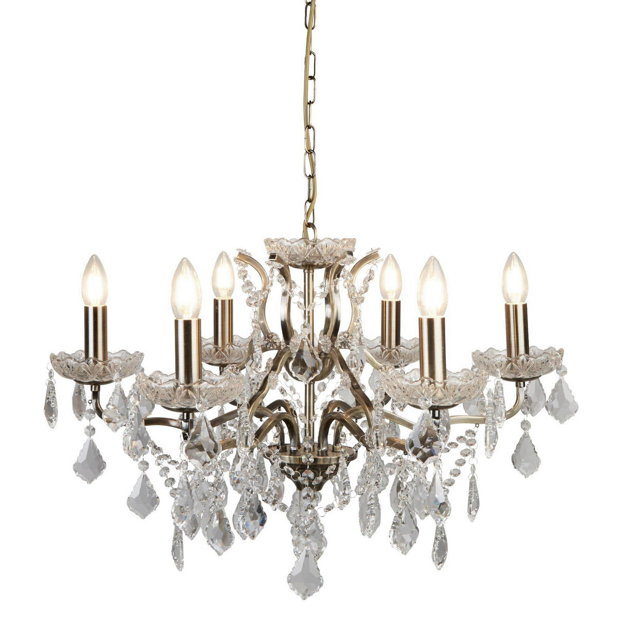 KRISTALNA VISEĆA SVJETILJKA  70/43 cm      Paris  - prozirno, Design, staklo/metal (70/43cm)