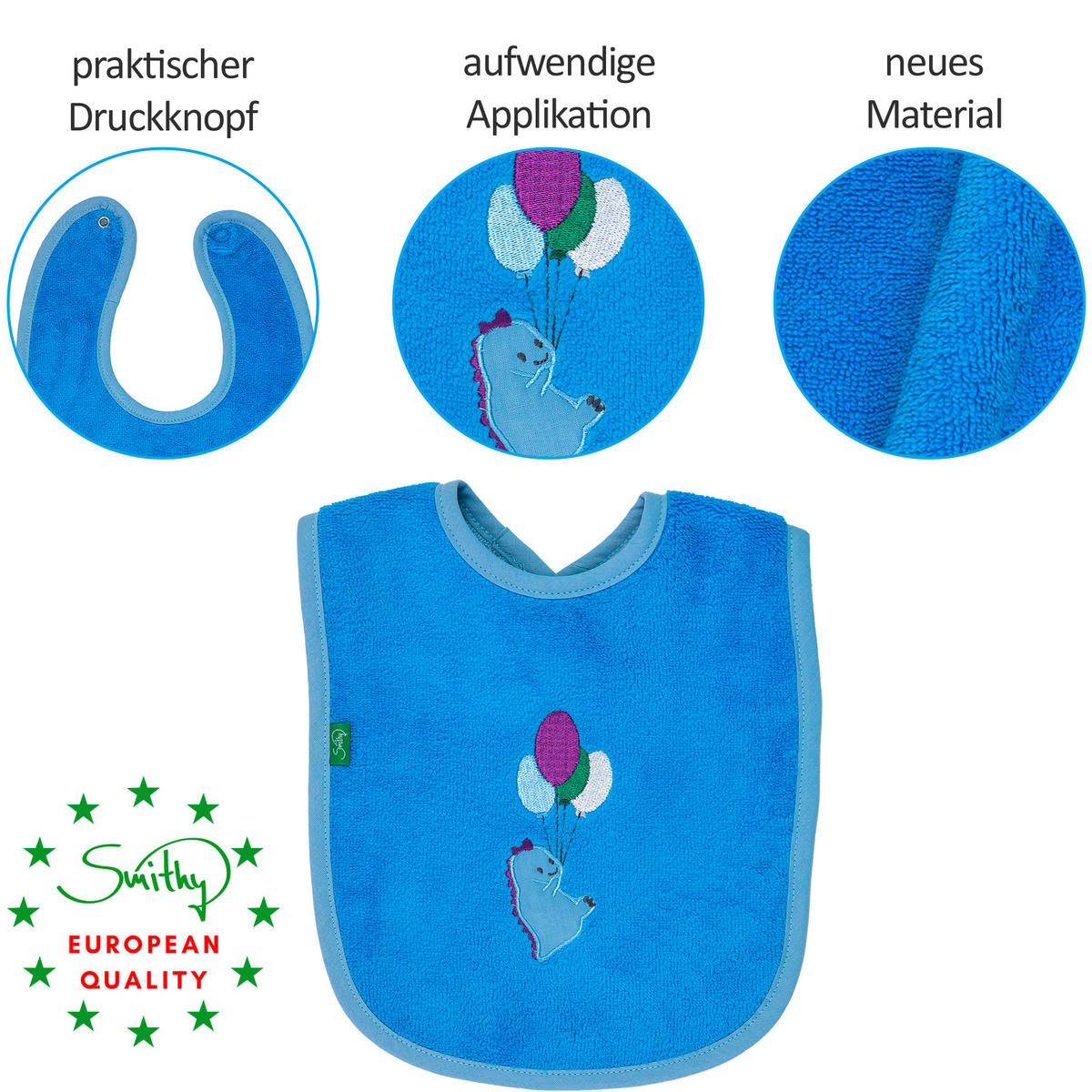 FROTTIERSET DINO Blau  - Blau, Basics, Textil
