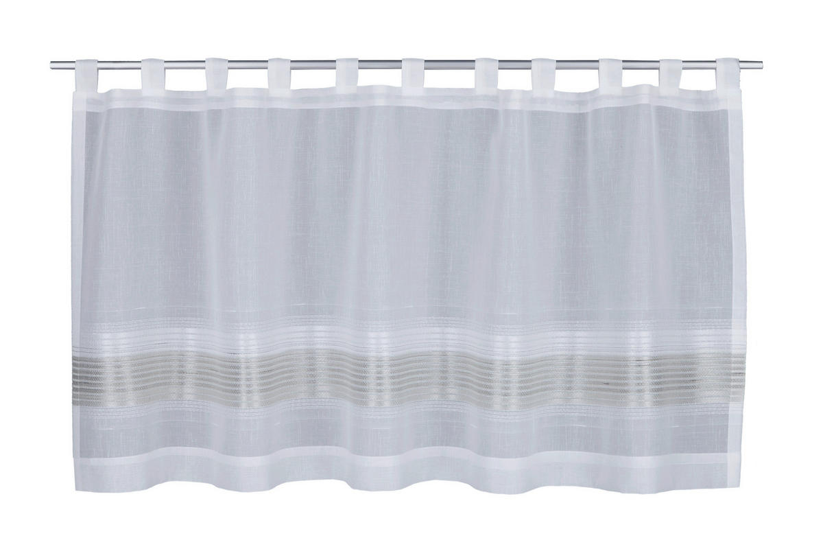 KURZGARDINE  140/60 cm  - Taupe, Basics, Textil (140/60cm)