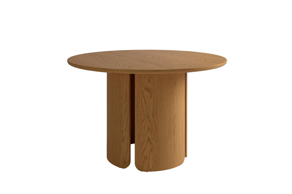 ESSTISCH 120/120/76 cm Echtholz, Nachbildung  Holzwerkstoff rund Eichefarben  - Eichefarben, MODERN, Holzwerkstoff (120/120/76cm) - Schöner Wohnen