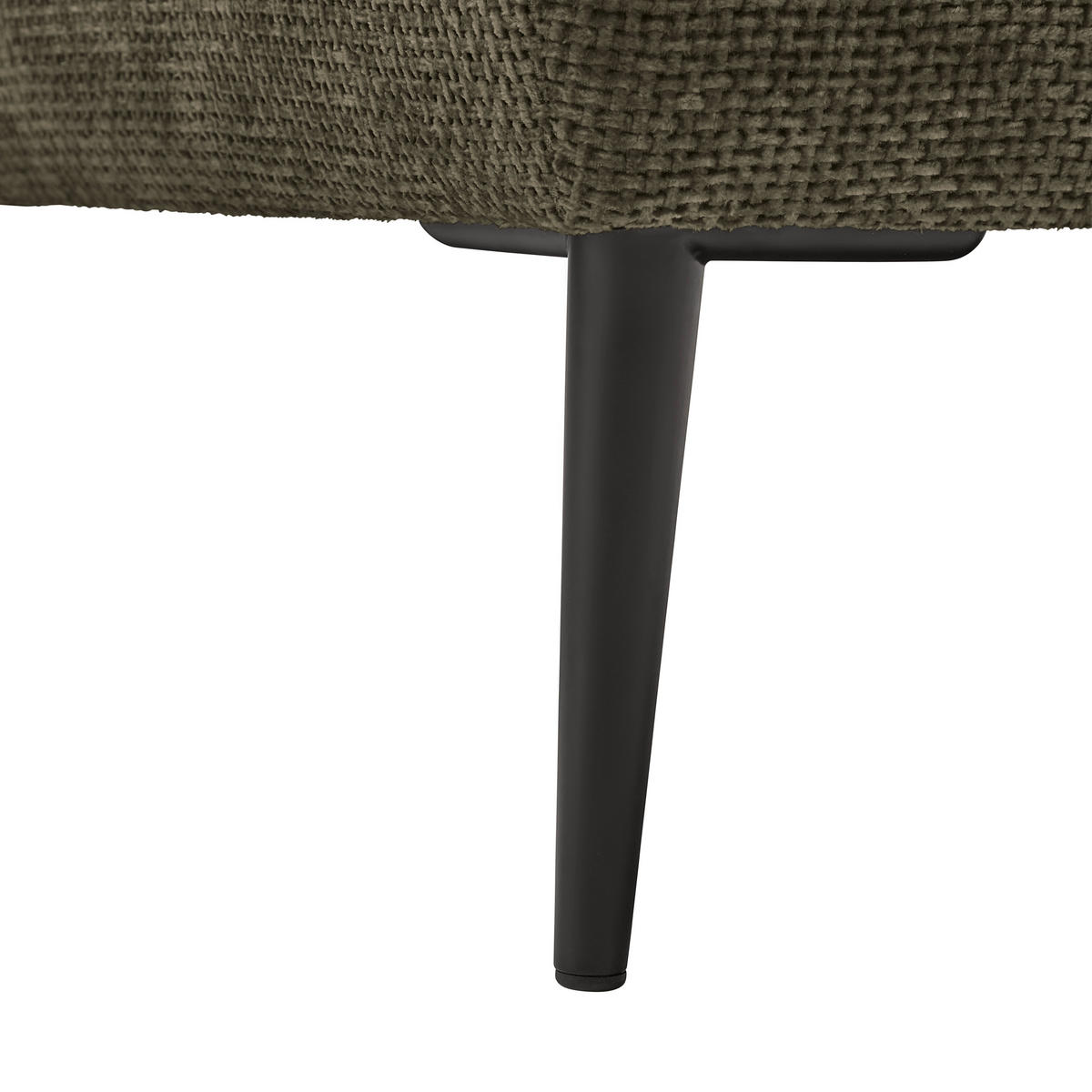 HÖRNSOFFA i vävt tyg olivgrön  - olivgrön/svart, Modern, metall/textil (255/164cm) - MID.YOU