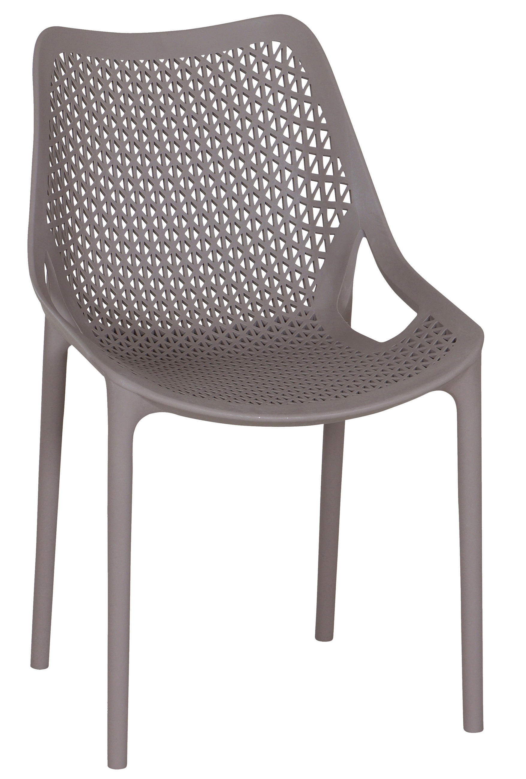 GARTENSTUHL Taupe  - Taupe, Basics, Kunststoff (60/81/50cm) - Siena Garden