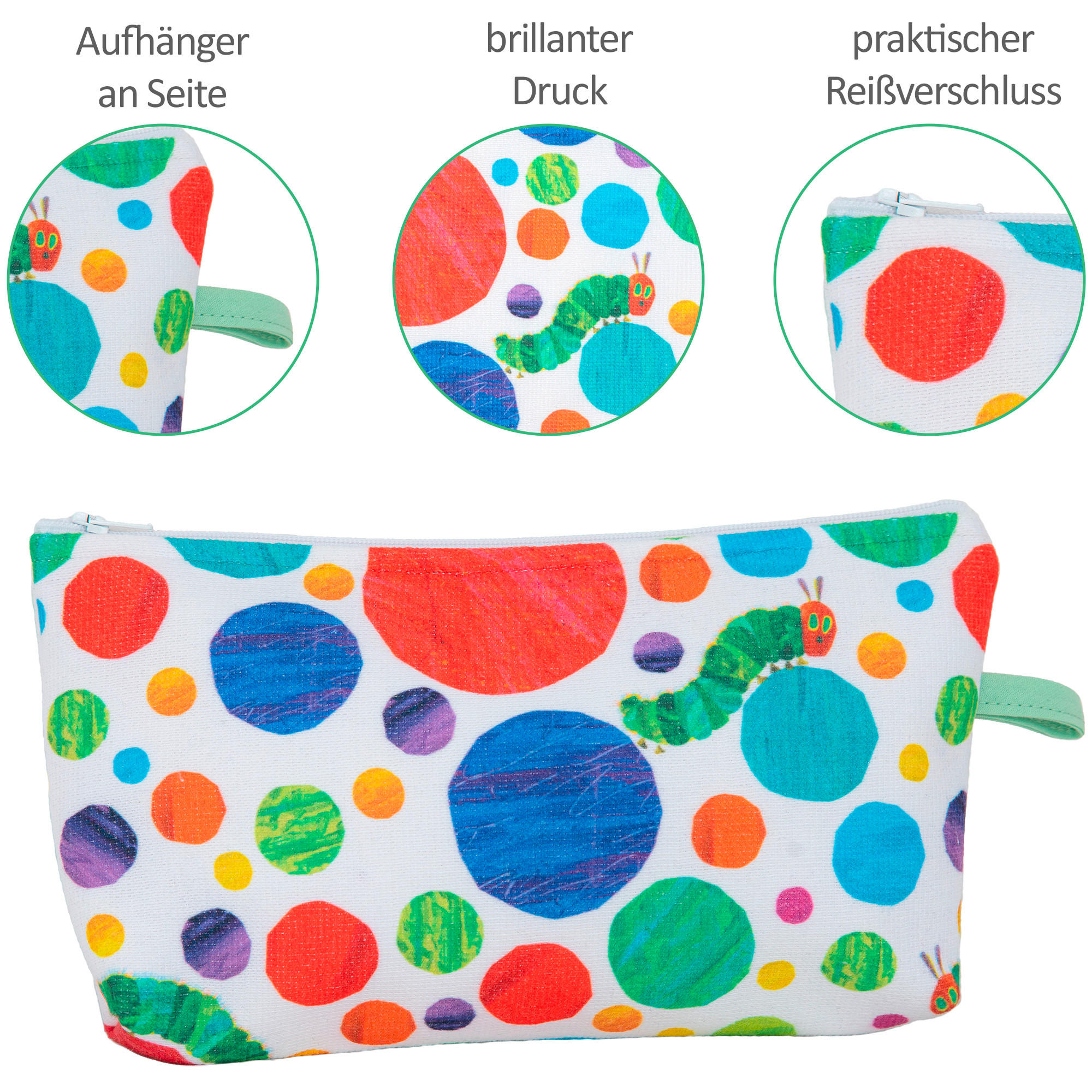 KULTURBEUTEL RAUPE - Multicolor, Basics, Textil (24/15cm)