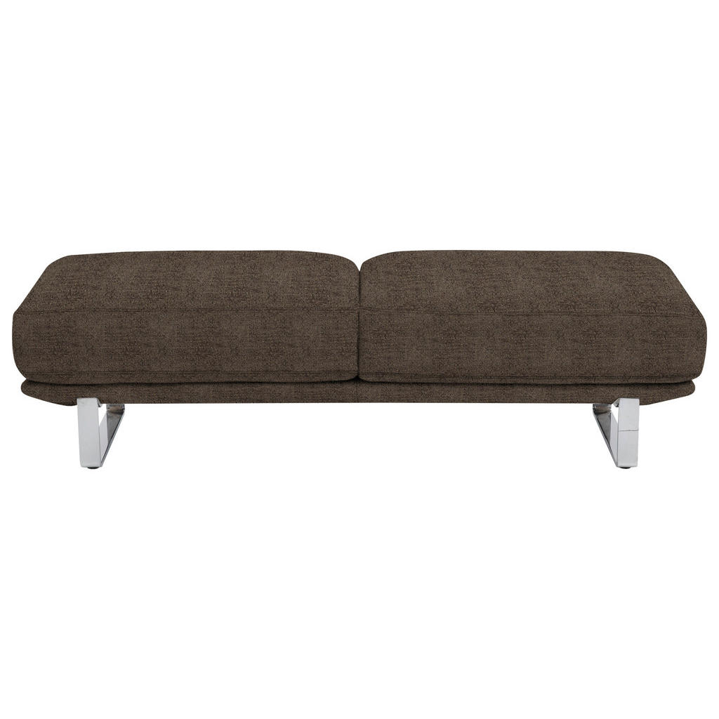 Thumbnail - Dieter Knoll Hocker Lesina, Mokka, Textil, rechteckig, 160x44x60 cm, Goldenes M, Fußauswahl, Lederauswahl, Stoffauswahl,...