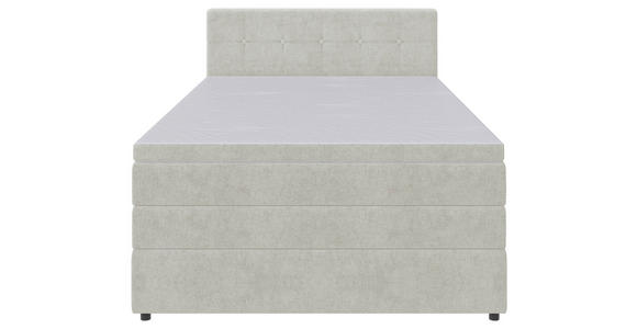 BOXSPRINGBETT 140/200 cm  in Creme  - Creme/Schwarz, KONVENTIONELL, Kunststoff/Textil (140/200cm) - Carryhome