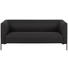 2,5-SITZER in Metall, Textil Dunkelgrau - Dunkelgrau/Schwarz, Trend, Textil/Metall (185/76/76cm) - Ambia Home 2,5-SITZER in Metall, Textil Dunkelgrau - Dunkelgrau/Schwarz, Trend, Textil/Metall (185/76/76cm) - Ambia Home