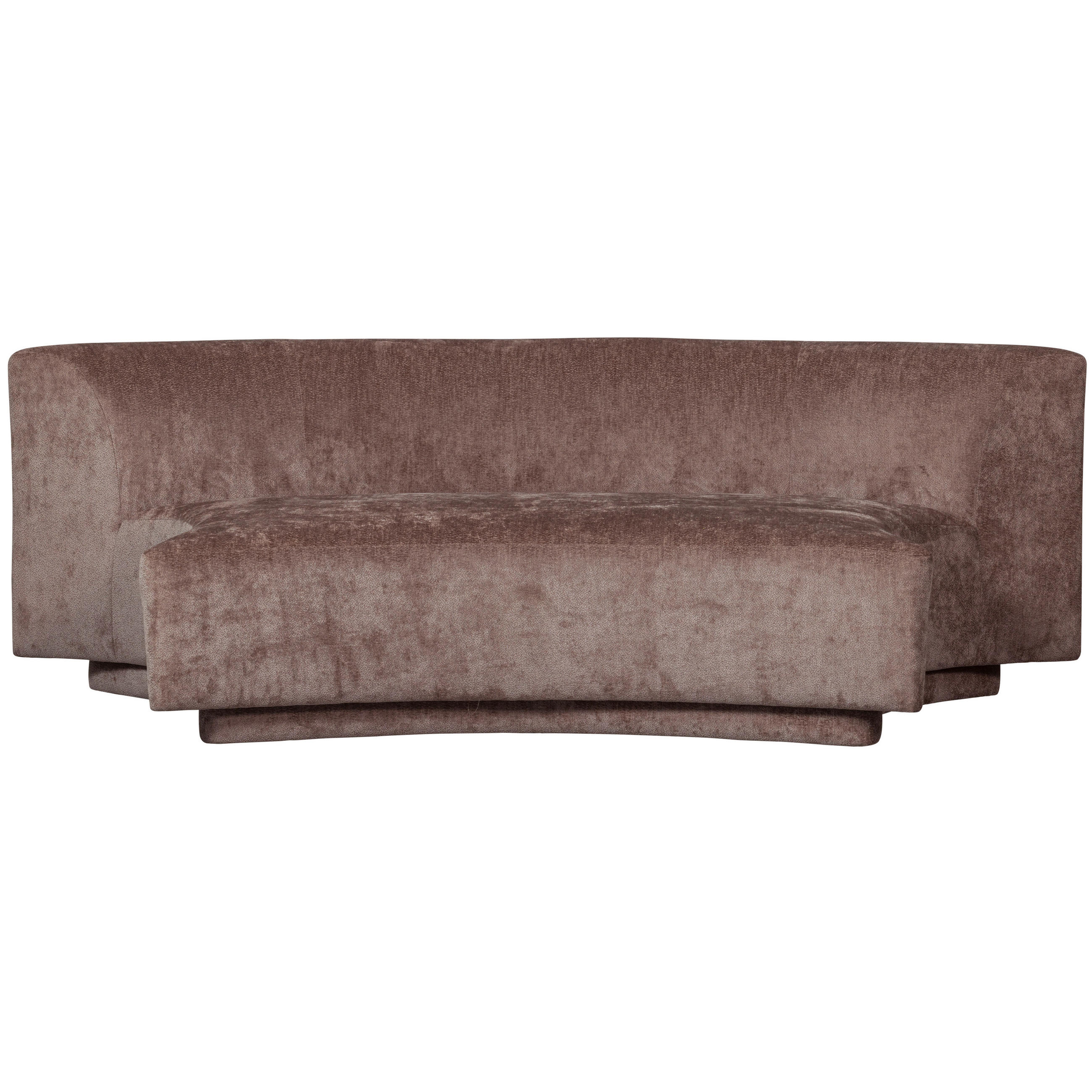 2-SITZER-SOFA in Chenille Taupe  - Taupe, Design, Holz/Textil (215/72/97cm) - Livetastic