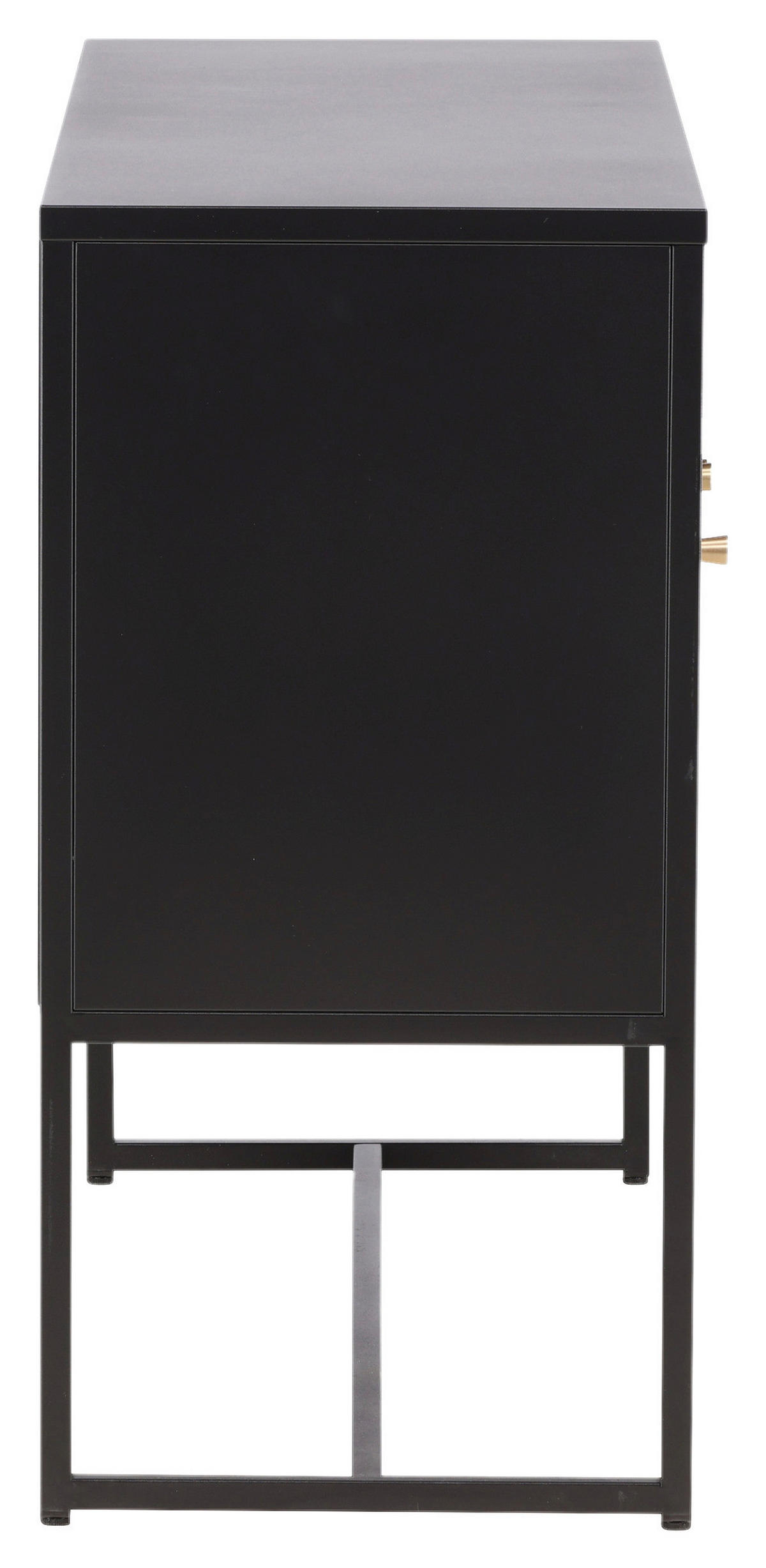 SIDEBOARD 120/80/40 cm  - svart, Design, metall (120/80/40cm) - Livetastic