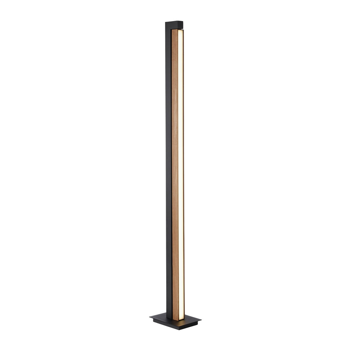 LED-STEHLEUCHTE - Eichefarben/Anthrazit, Design, Holz/Kunststoff (22/16/140cm) - Neuhaus PURE