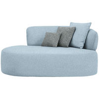 RÉCAMIERE  in Flachgewebe Blau, Grau, Grün  - Blau/Schwarz, MODERN, Kunststoff/Textil (166/86/105cm) - Hom`in