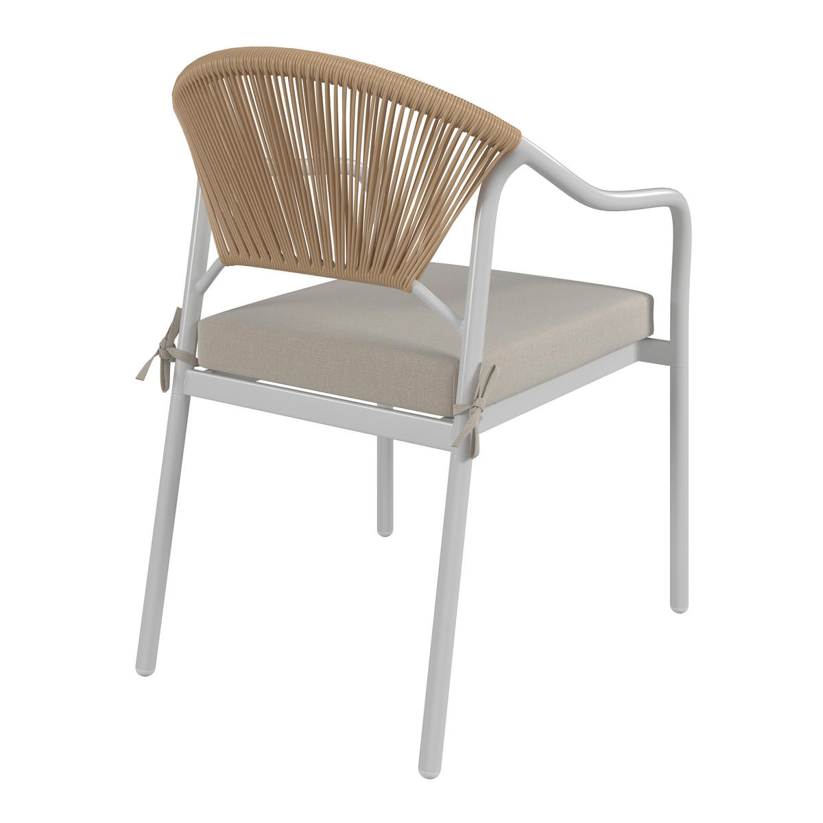 GARTENSET  4-teilig  - Klar/Weiss, Modern, Glas/Kunststoff - Ambia Garden