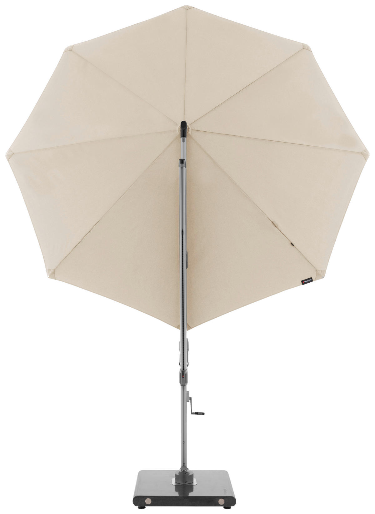 AMPELSCHIRM 340 cm Naturfarben  - Silberfarben/Naturfarben, Basics, Textil/Metall (340/340cm) - KNIRPS