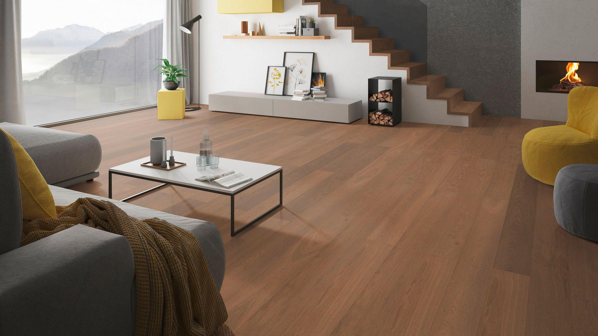 LANDHAUSDIELE Puristico Trend Eiche Cafe!Pur Balance 100013401  per  m² - Eichefarben, Trend, Holz (220,5cm) - Tilo