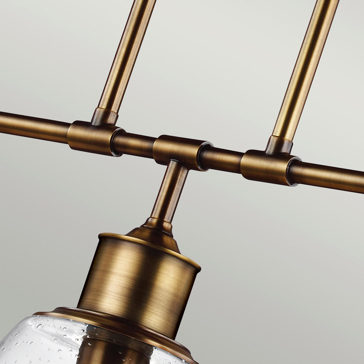 KRONLEUCHTER 58/24/91 cm    - Messingfarben, Basics, Glas/Metall (58/24/91cm) - Elstead Lighting