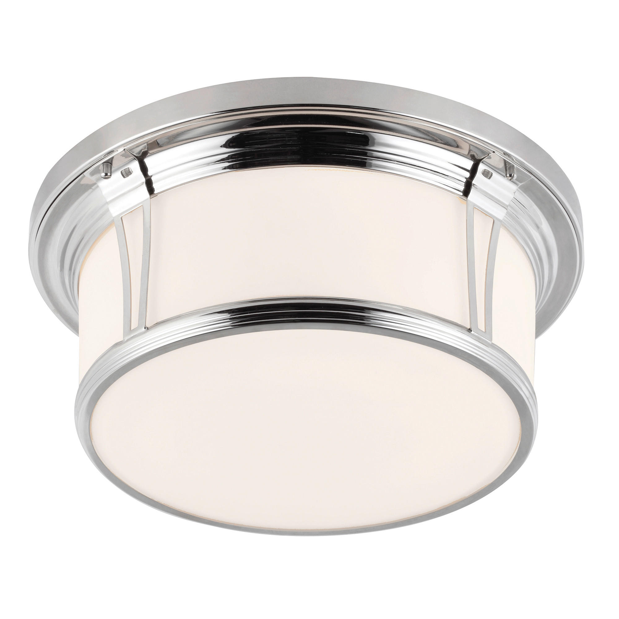 BADEZIMMER-DECKENLEUCHTE  41.9/17.1 cm    - Chromfarben, Basics, Glas/Metall (41.9/17.1cm) - Elstead Lighting