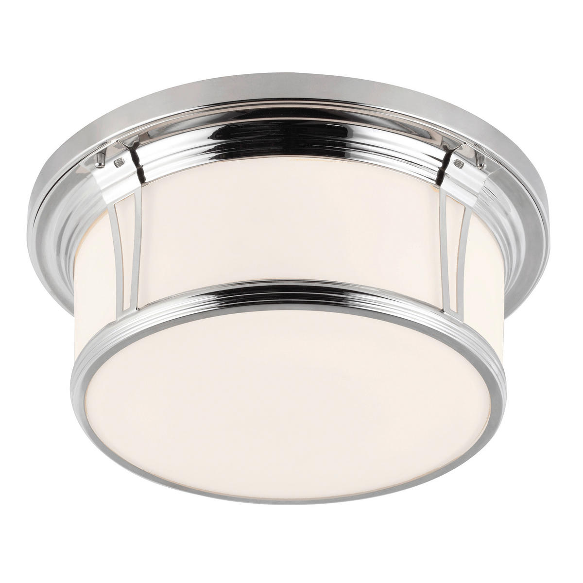 BADEZIMMER-DECKENLEUCHTE  41.9/17.1 cm    - Chromfarben, Basics, Glas/Metall (41.9/17.1cm) - Elstead Lighting