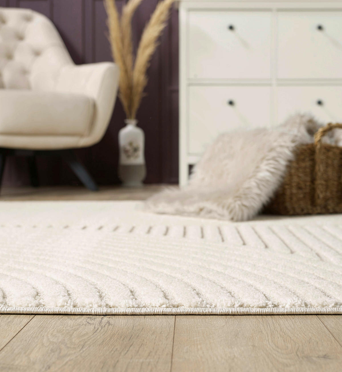 WEBTEPPICH 80/150 cm Elio Creme, Beige  - Beige/Creme, KONVENTIONELL, Textil (80/150cm)
