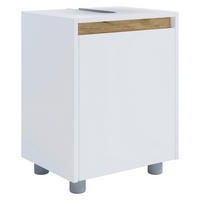 WASCHBECKENUNTERSCHRANK 42/55/33 cm  - Honigeiche/Silberfarben, Trend, Holzwerkstoff/Kunststoff (42/55/33cm) - MID.YOU