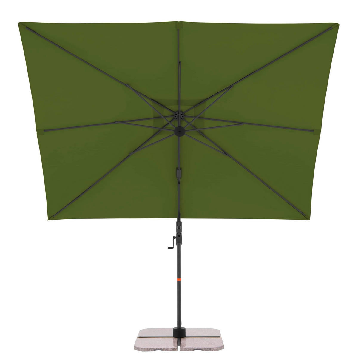 AMPELSCHIRM 300x240 cm  - Anthrazit/Grün, Basics, Textil/Metall (320/240cm) - Doppler