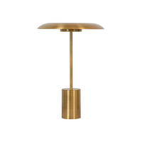 TISCHLEUCHTE - Messingfarben, Design, Metall (28/40/28cm)