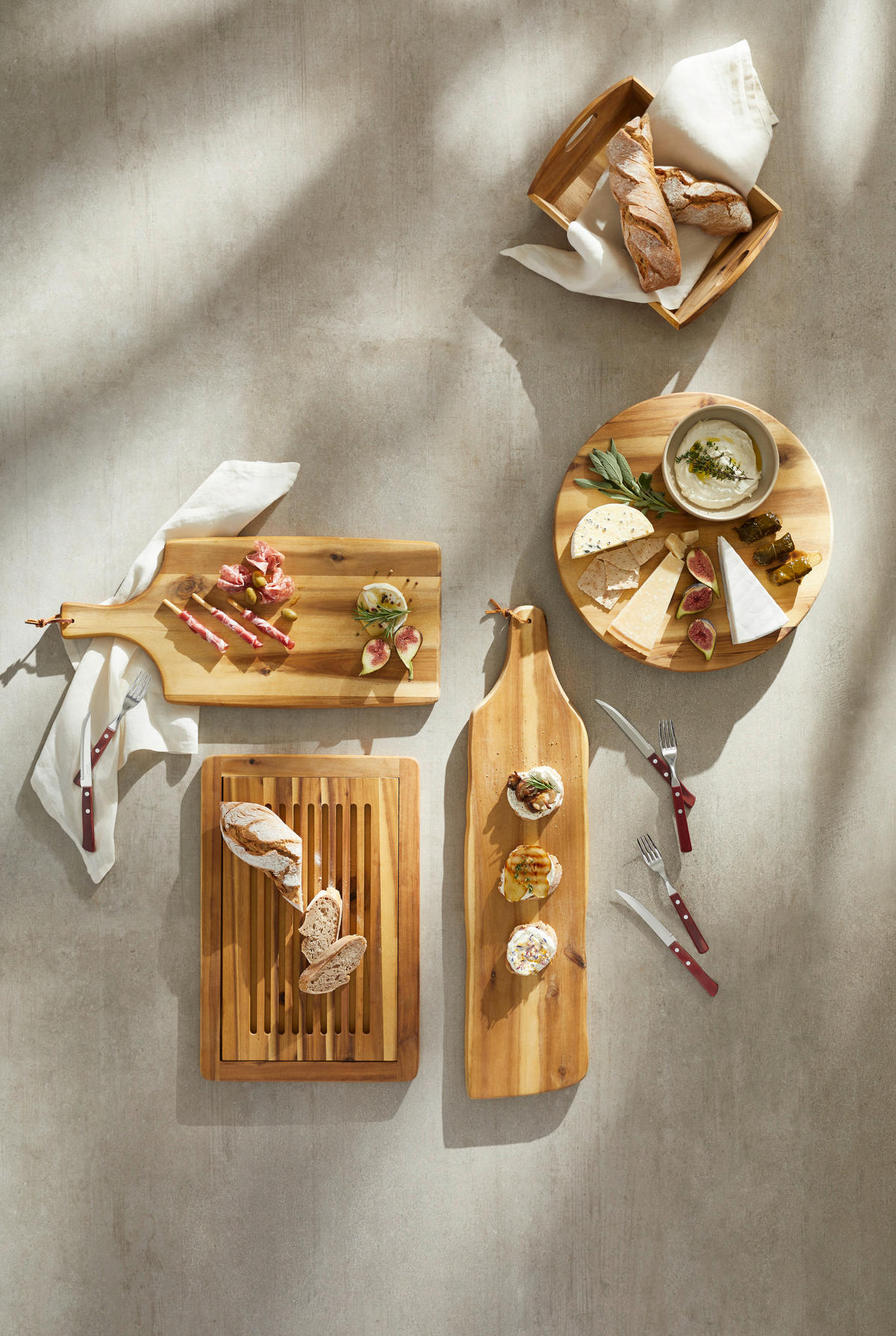 SCHNEIDEBRETT Holz Akazie  - Akaziefarben, Basics, Holz (32/2/47,5cm) - Homeware Profession.
