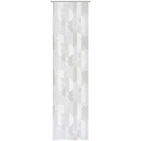 PANEL ZAVESA siva, bela - siva/bela, Osnovno, tekstil (60/260cm) - Novel