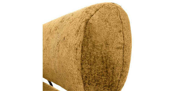 ECKSOFA Gelb Chenille  - Gelb/Schwarz, Design, Holz/Textil (265/200cm) - Landscape