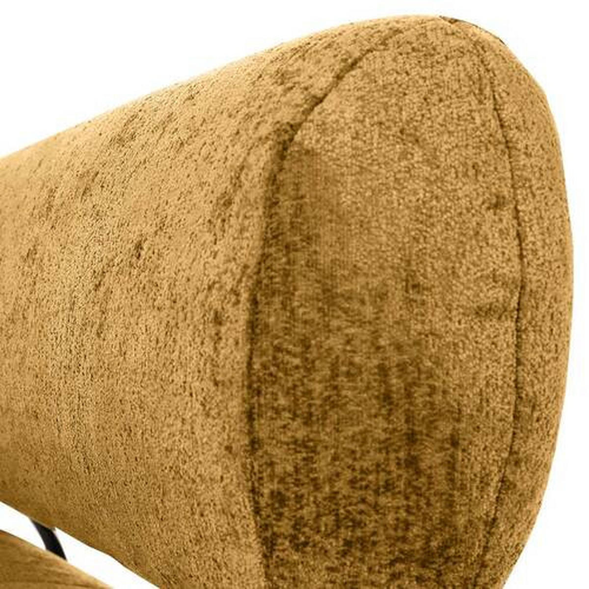 ECKSOFA in Chenille Gelb  - Gelb/Schwarz, Design, Holz/Textil (200/265cm) - Landscape