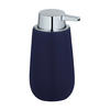 SEIFENSPENDER Keramik  - Chromfarben/Dunkelblau, Basics, Keramik (9,5/16/8cm) - Wenko