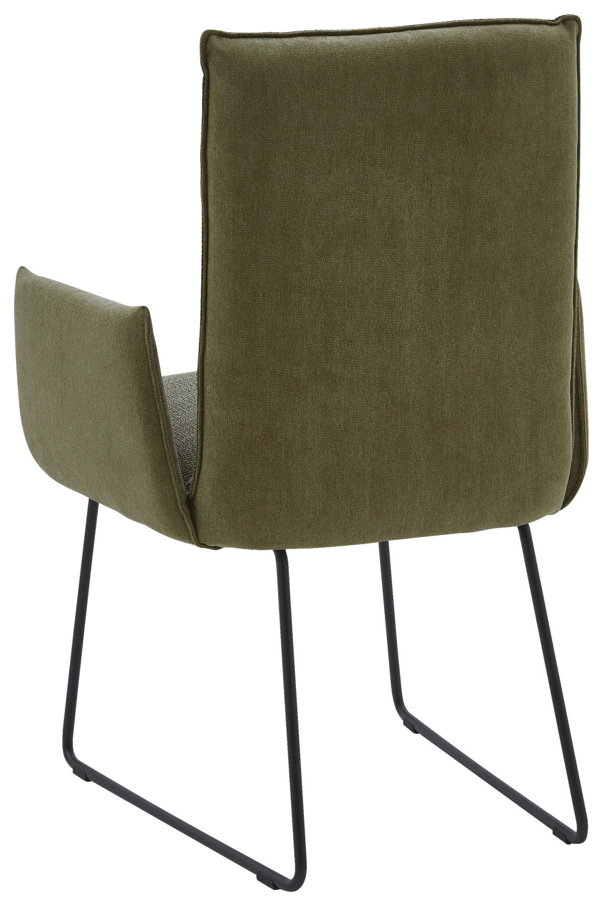 ARMLEHNSTUHL  in Stahl Flachgewebe  - Schwarz/Grün, Design, Textil/Metall (59/93/59cm) - Dieter Knoll