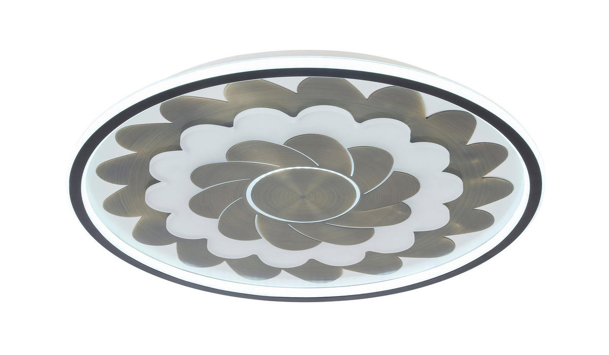 STROPNÉ LED SVIETIDLO, 58/5,5 cm  - čierna/biela, Lifestyle, kov/plast (58/5,5cm) - Dieter Knoll