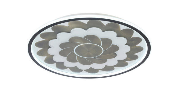 LED-DECKENLEUCHTE 58/5,5 cm - Messingfarben/Schwarz, LIFESTYLE, Kunststoff/Metall (58/5,5cm) - Dieter Knoll