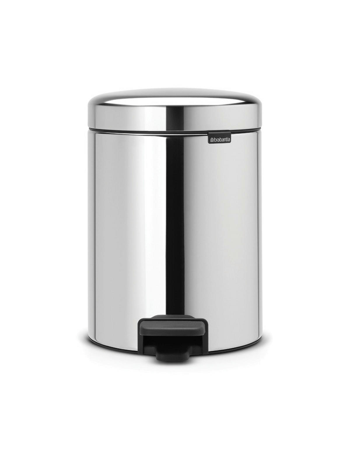KOŠ ZA OTPAD  5 l   - srebrne boje, Basics, metal (20.5/29.1/27.2cm) - Brabantia