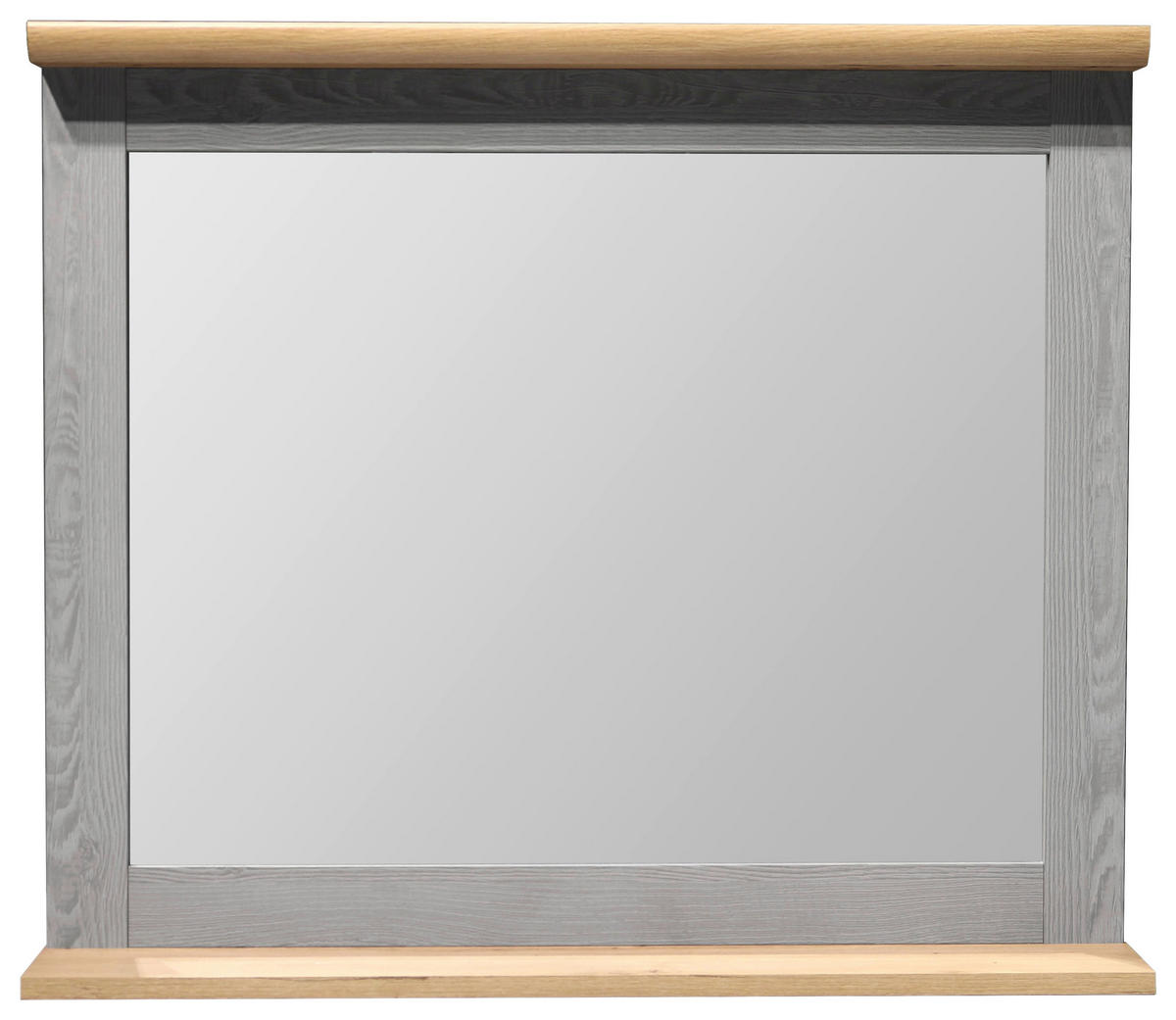 BADEZIMMERSPIEGEL 80/69/12 cm  - Eiche Artisan/Grau, KONVENTIONELL, Glas/Holzwerkstoff (80/69/12cm) - home24
