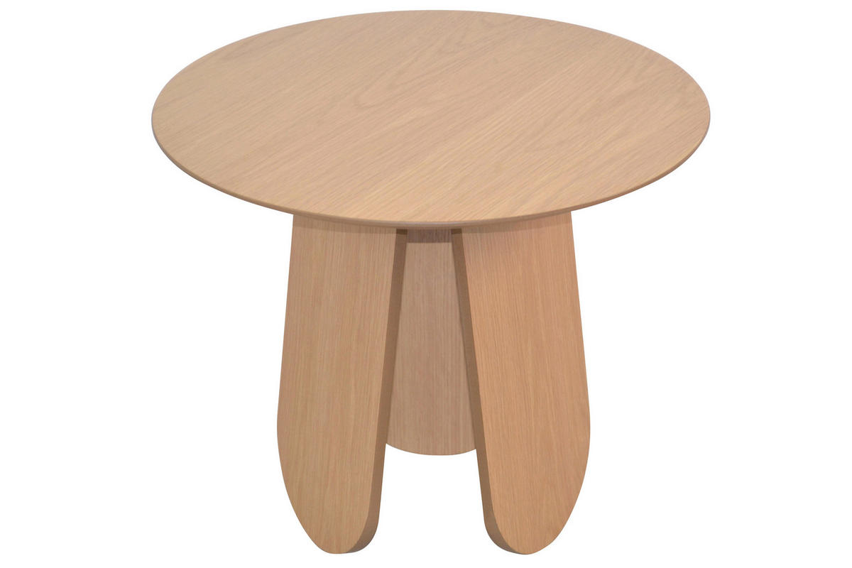 BEISTELLTISCH 50/50/42 cm Eichefarben rund  - Eichefarben, Design, Holzwerkstoff (50/50/42cm) - MID.YOU